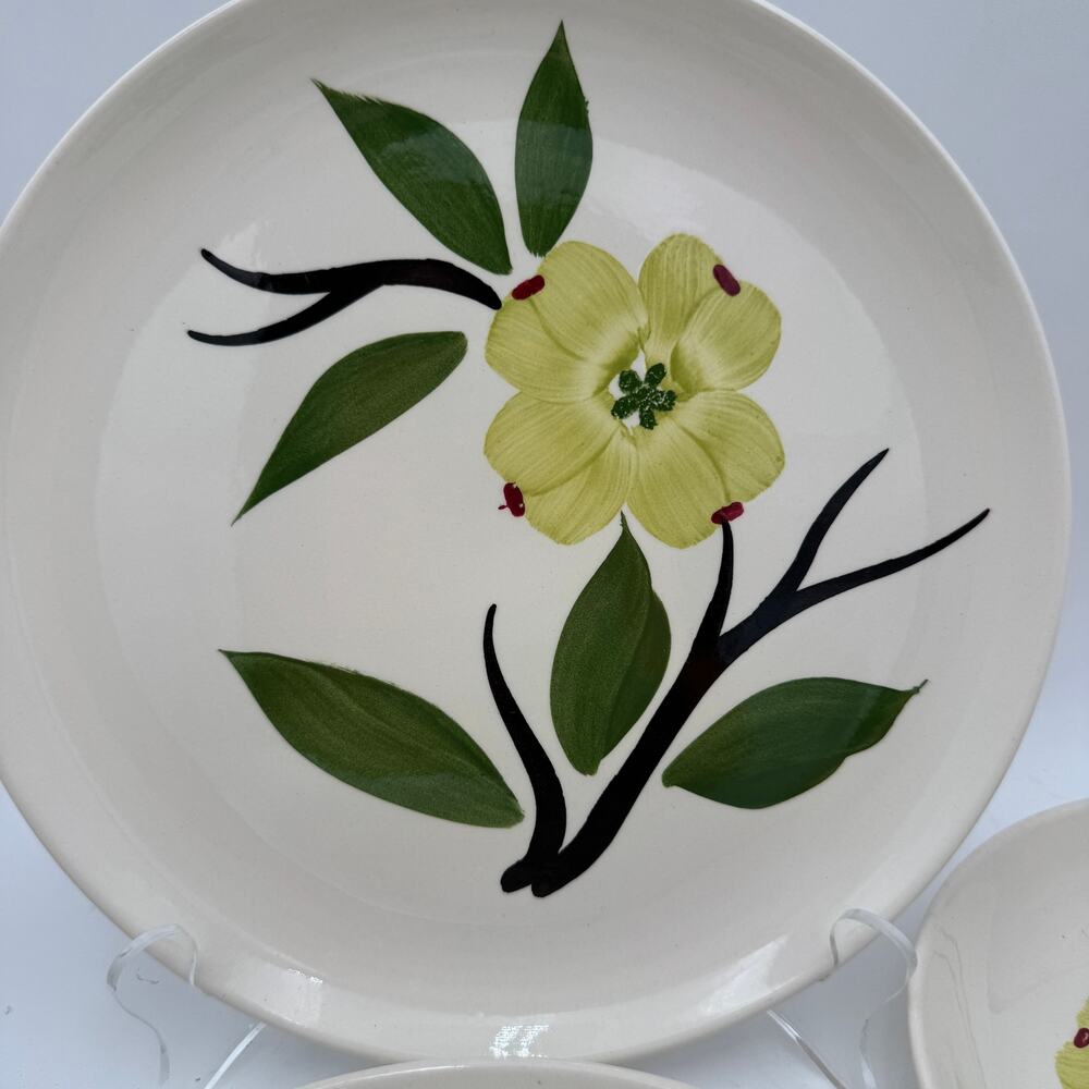 Vtg Dinner Plate Dixie Dogwood by Joni China Handpainted 1940's Dinnerware
